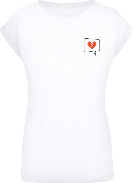 Produktbild Merchcode Ladies Heartbreak Extended Shoulder Tee - 111575 (M)