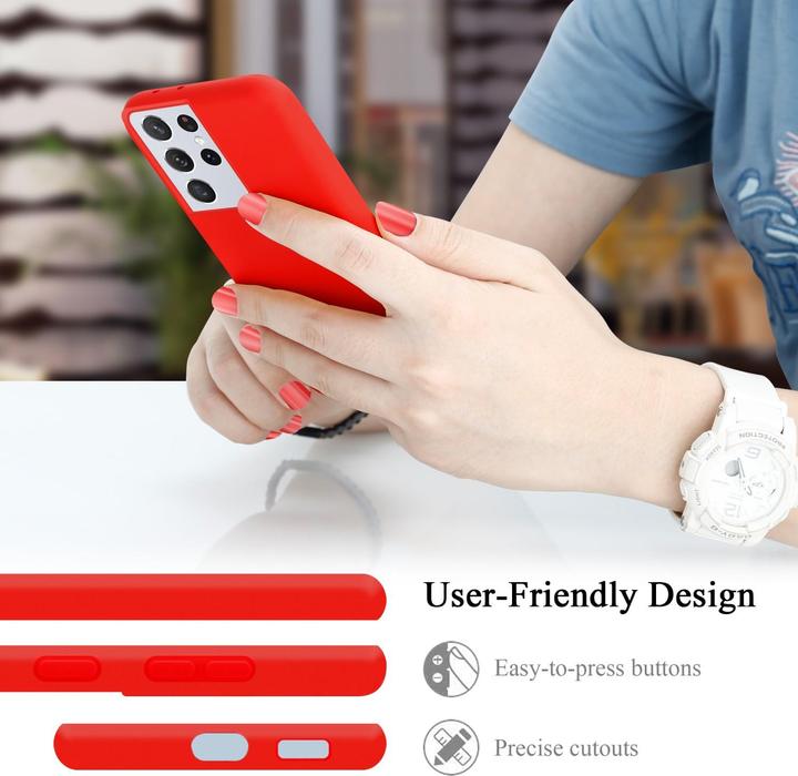 Produktbild Cadorabo TPU Liquid Silicone Case Hülle (Samsung Galaxy S22 Ultra)