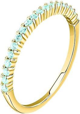 Produktbild La Petite Story - Elegant gold-plated ring with light blue zircons Silver LPS03AWV200 - Circuit: 56 (56)