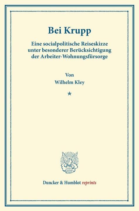 Produktbild Bei Krupp (Deutsch, Wilhelm Kley, 2013)