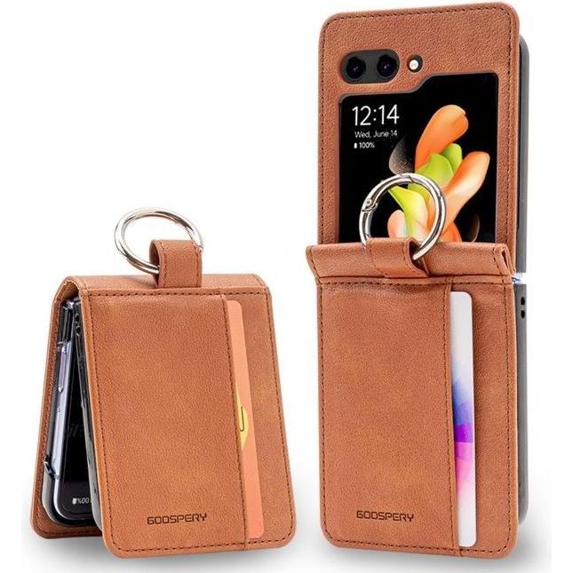 Thumbnail - Mercury Basic Diary Sam Z Flip6 F741 jasnobrązowy/light brown (Samsung Galaxy Z Flip6), Smartphone Hülle, Braun