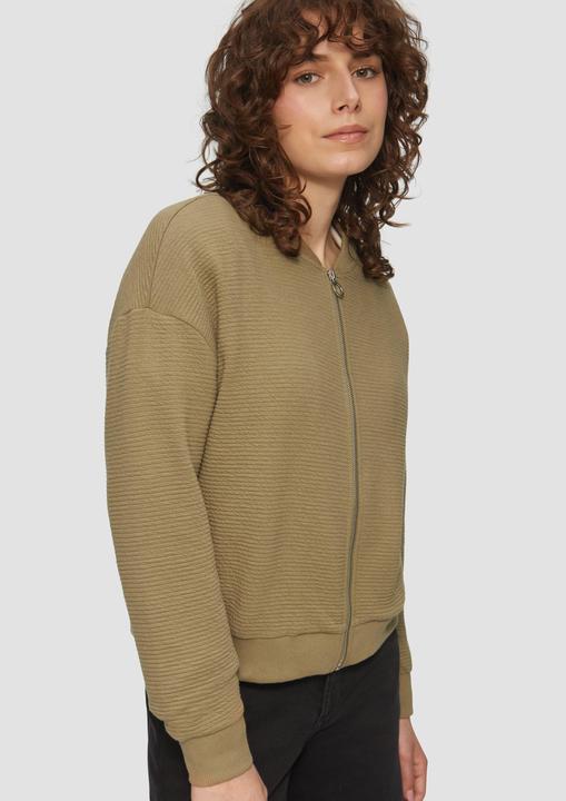 Produktbild s.Oliver Sweatshirt Sweatjacke im Blouson-Style (S)