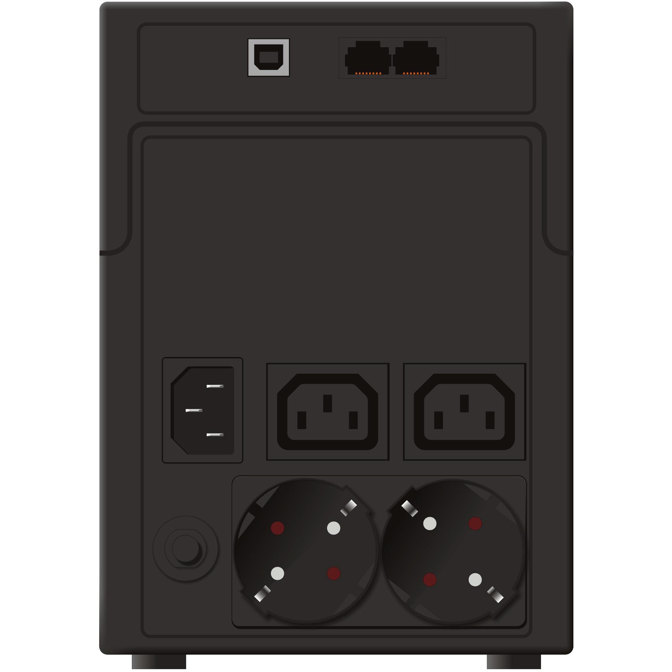 Thumbnail - Powerwalker VI 1200 SH Schuko 1200VA / 600W Line-Interactive USV Tower AVR HID (1200 VA, 600 W, Line-Interaktiv USV), US...