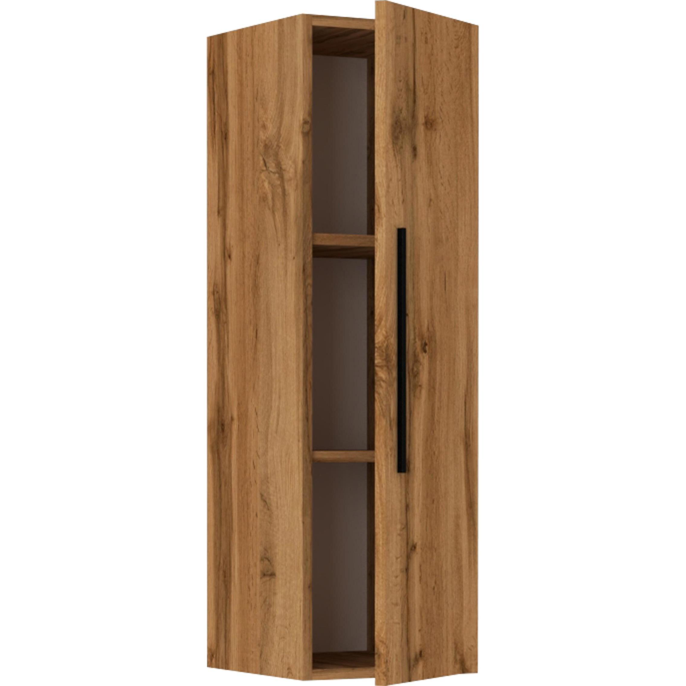 VCM, Regal, Holz Wandregal Hängeregal Wandschrank Klappschrank Arila L Senkrecht (30 x 30 x 95 cm)