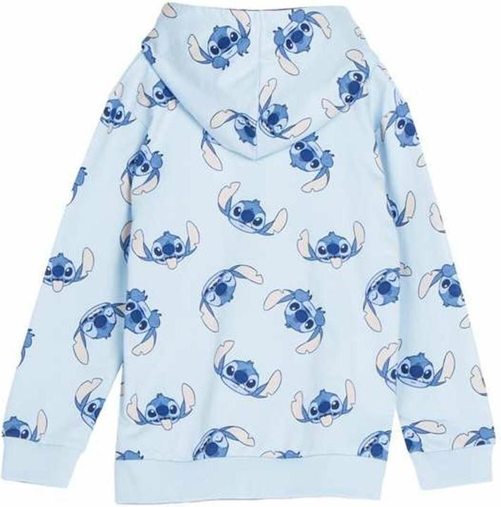Produktbild Stitch Sweatshirt Mit Kapuze Für Mädchen Hellblau (140)