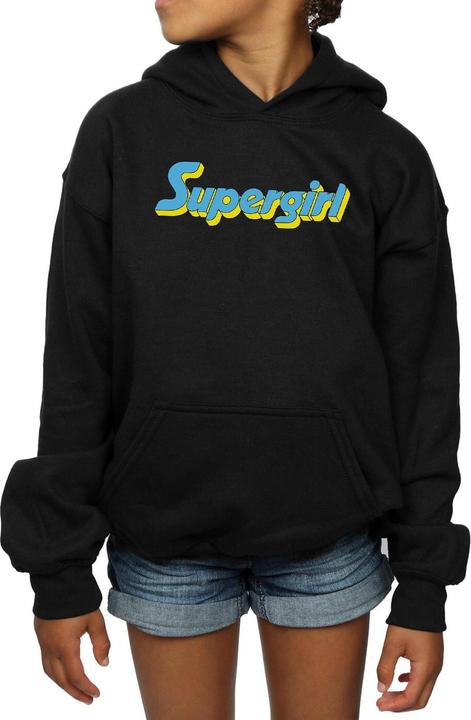 Produktbild Supergirl Text Logo Kapuzenpullover Mädchen (128)