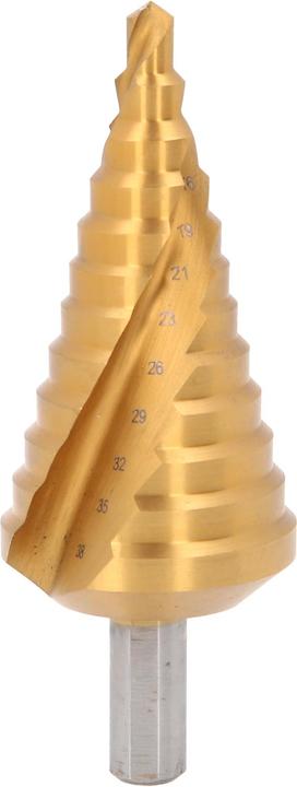 Actual product image KS Tools HSS-TiN step drill (38 millimetres)