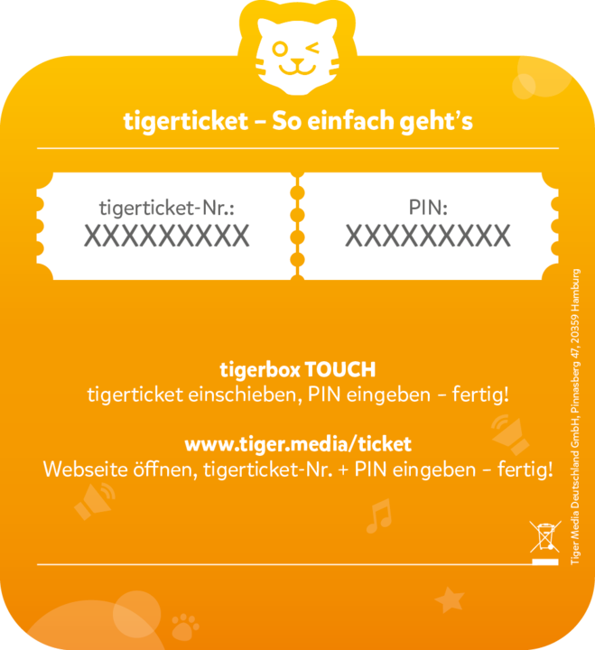 Produktbild Tigermedia Tigerticket 6 Monate (Deutsch)