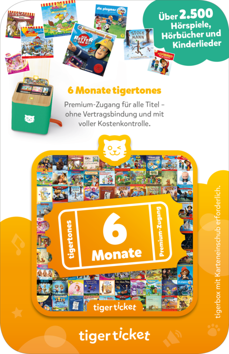 Produktbild Tigermedia Tigerticket 6 Monate (Deutsch)