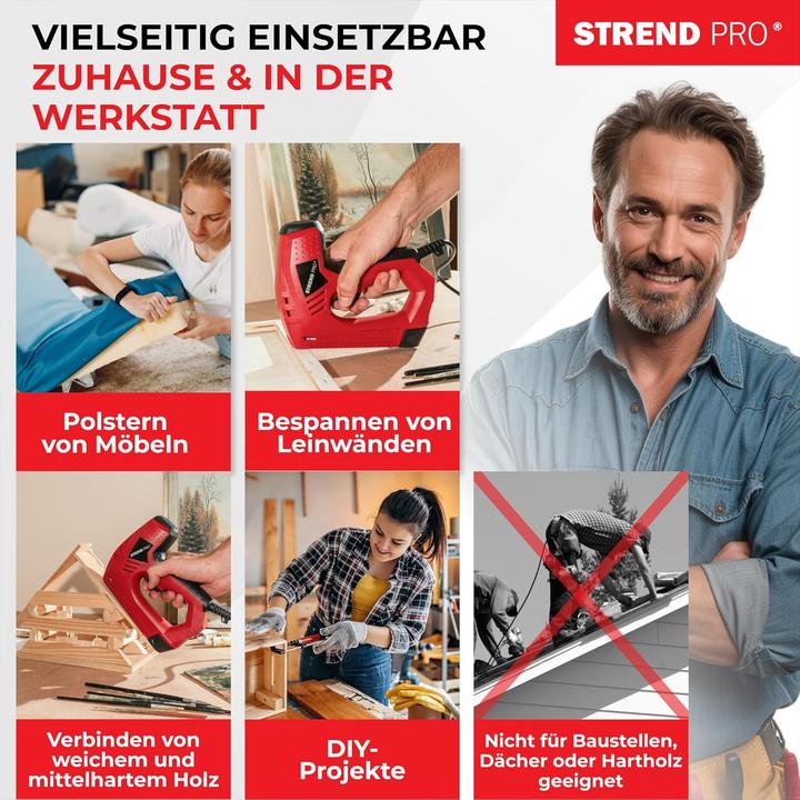 Image du produit Strend pro Elektrotacker mit Zubehör (Agrafeuse)