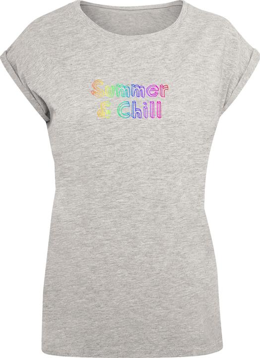Produktbild Merchcode Ladies Summer And Chill Rainbow Extended Shoulder Tee - 113651 (M)