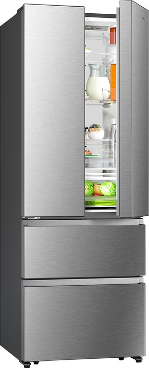 Actual product image Hisense RF632N4BCE Side-by-side Refrigerator Free Installation 485 L E Stainless Steel (485 l)