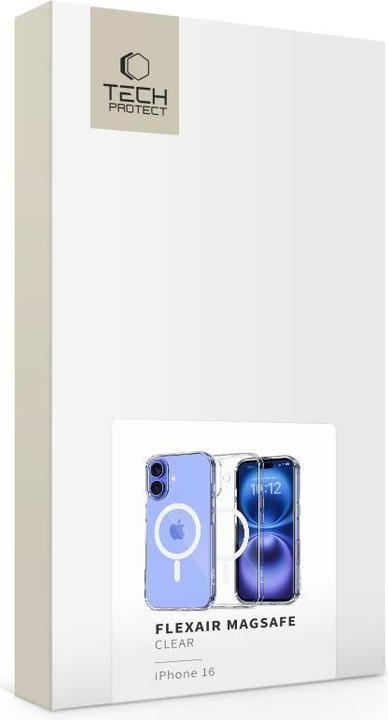 Produktbild Tech-Protect Etui FlexAir MagSafe na iPhone 16 - przezroczyste (Apple iPhone 16)