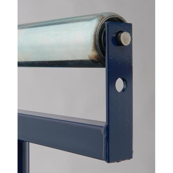 Thumbnail - BS Rollen, Werkbank + Arbeitsbock, Rollst500 Rollenständer mit Tragrolle, höhenverstellbar Traglast 100 kg, blau (50 cm,...
