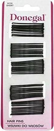 Donegal Small Black Hair Clips 50 x 4.3cm (50 Stk.)