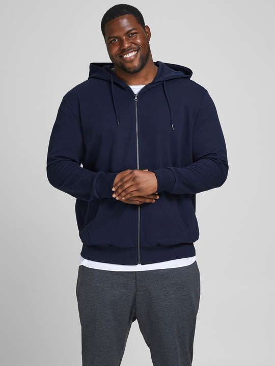 Produktbild Jack & Jones Durchgehender Reissverschluss Plus Size Hoodie (8XL)