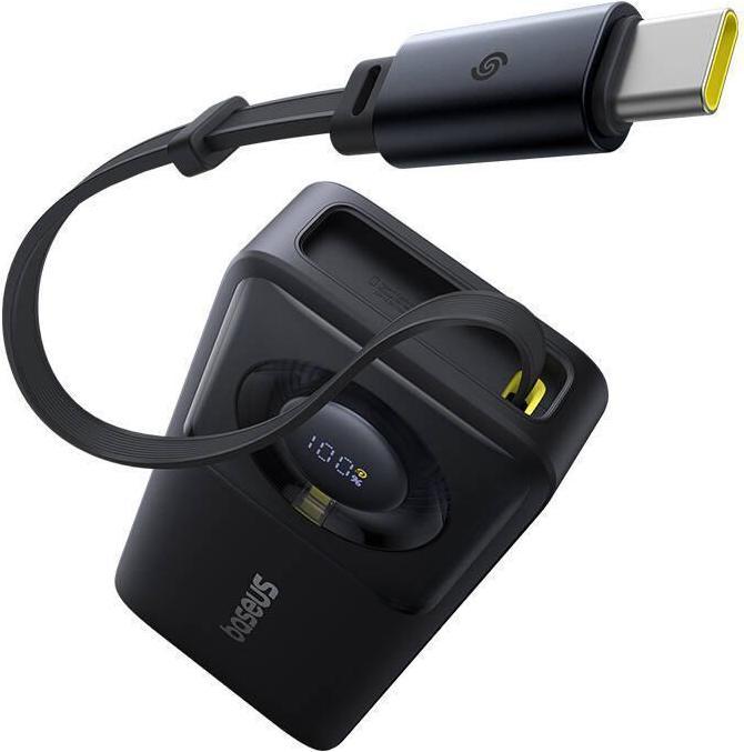 Actual product image Baseus Powerbank Free2Pull 20000mAh 65W + cable (czarny) (20000 mAh, 65 W, 74 Wh)