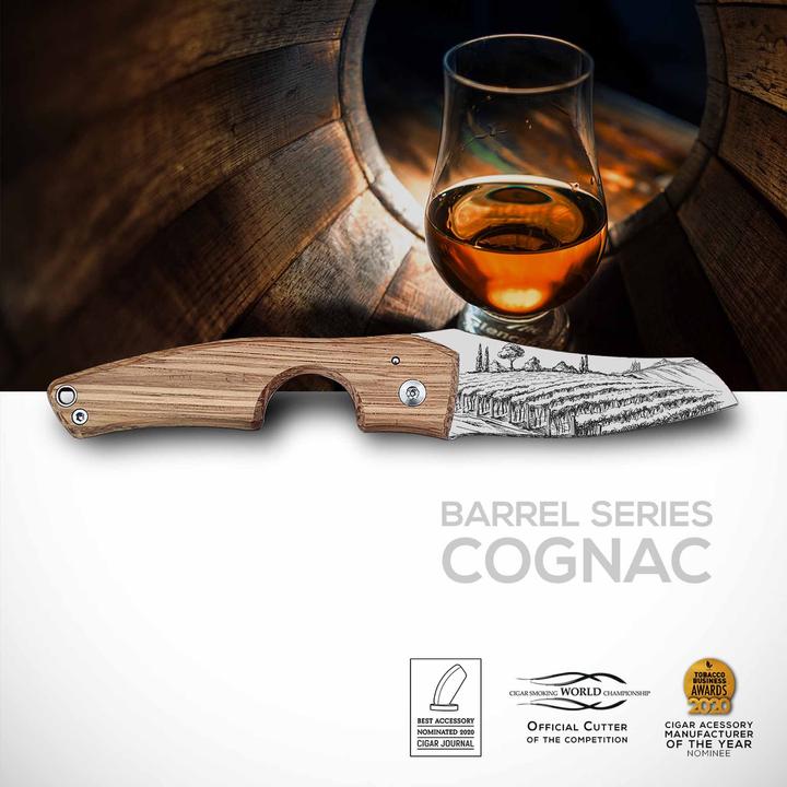 Produktbild Les Fines Lames Zigarrenmesser Le Petit Barrel Cognac (CC0201068)