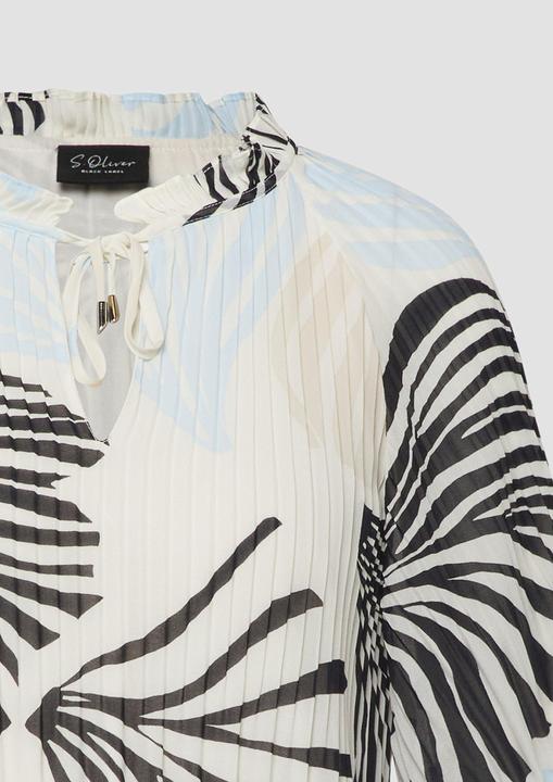 Immagine prodotto s.Oliver Bluse Festliche Chiffon-Bluse mit Plissee und Rüschen (48)