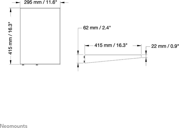 Image du produit Neomounts Plasma-M2sideshelf