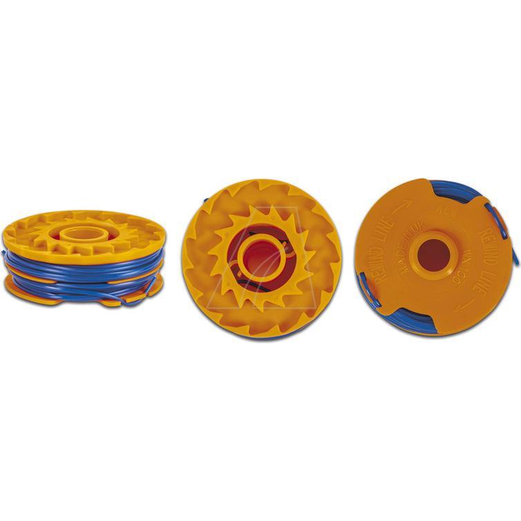 Arnold, Accessori per macchinari da giardino, Bobina per tagliabordi Worx, Qualcast (Pioniere delle erbacce, Lenza per tagliabordi + rocchetto di lenz