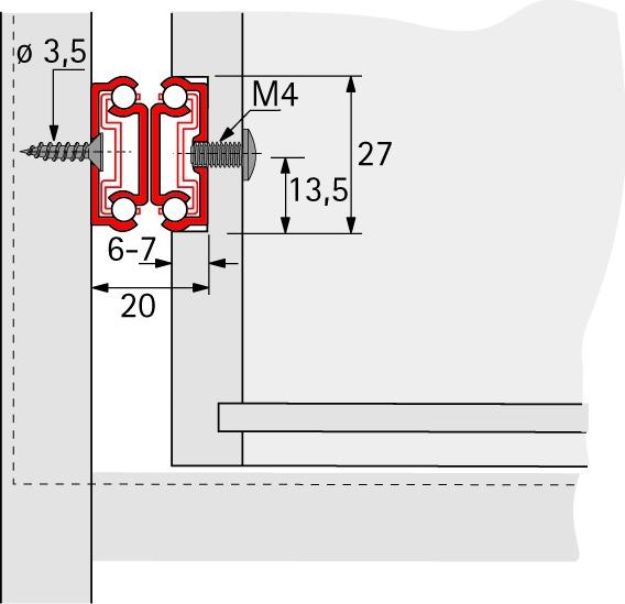 Actual product image Hettich Ka 290/3