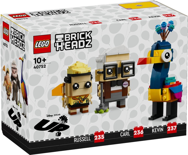 Immagine prodotto LEGO Disney Carl, Russell e Kevin (40752, LEGO Brickheadz)