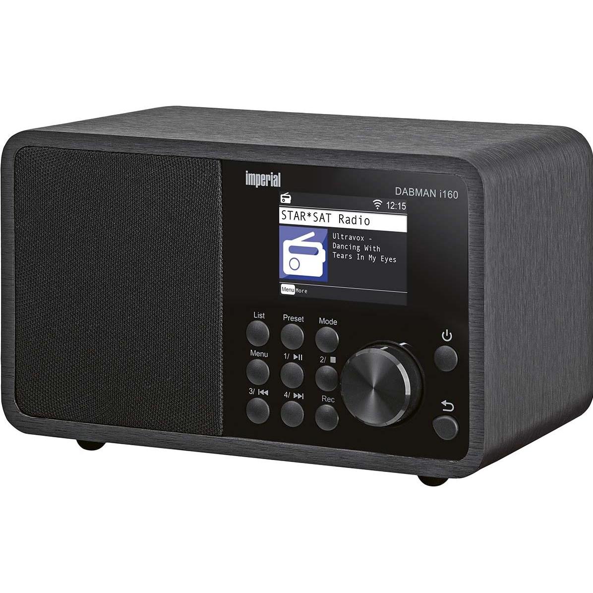 Imperial DABMAN i160 DAB+ en internetradio met bluetooth - zwart (Internetradio, DAB+, UKW, WLAN), Radio, Schwarz