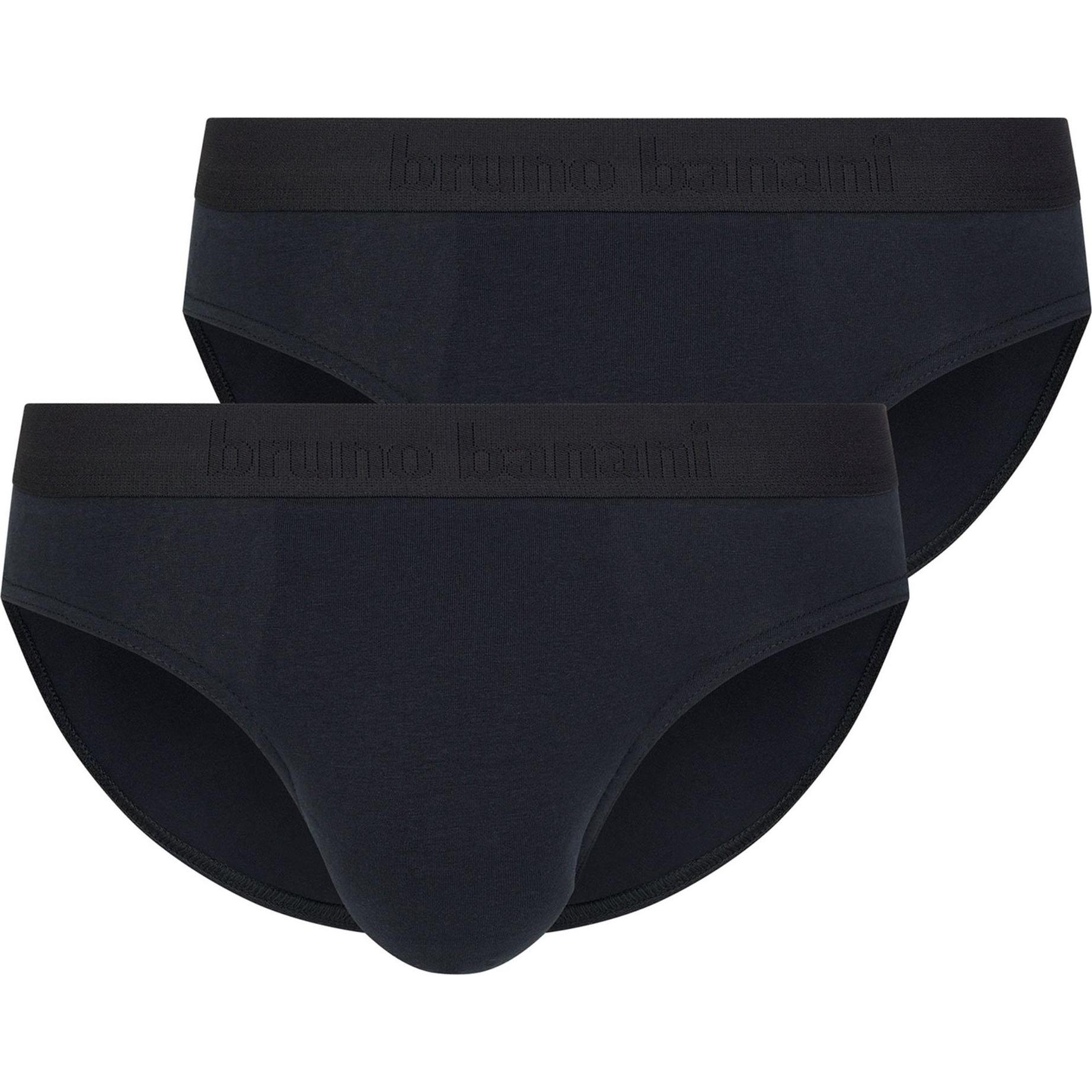 Bruno Banani, Herren, Unterhosen, 2er Pack Flowing Sportslip / Unterhose, Schwarz, (S, 2er Pack)