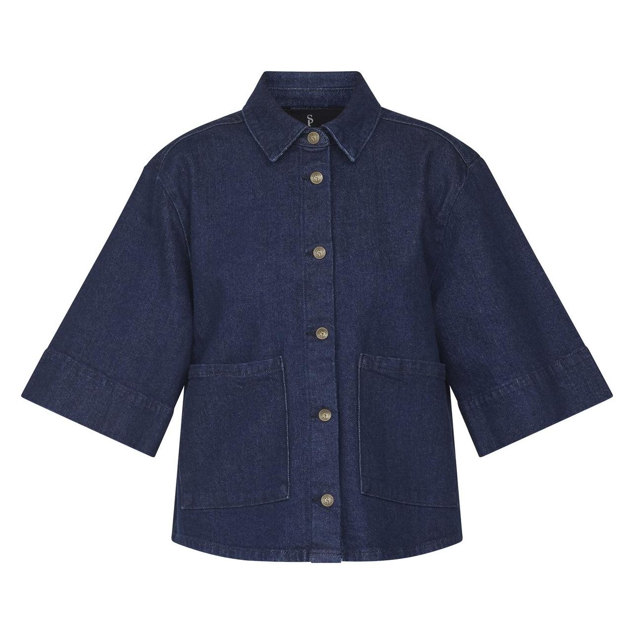 Sisters Point, Vrouwen, Lichtgewicht Jassen, - Olea-ja8 - Dames Jas - Unwashed Blue - Maat Xl, Blauw, (Xl)