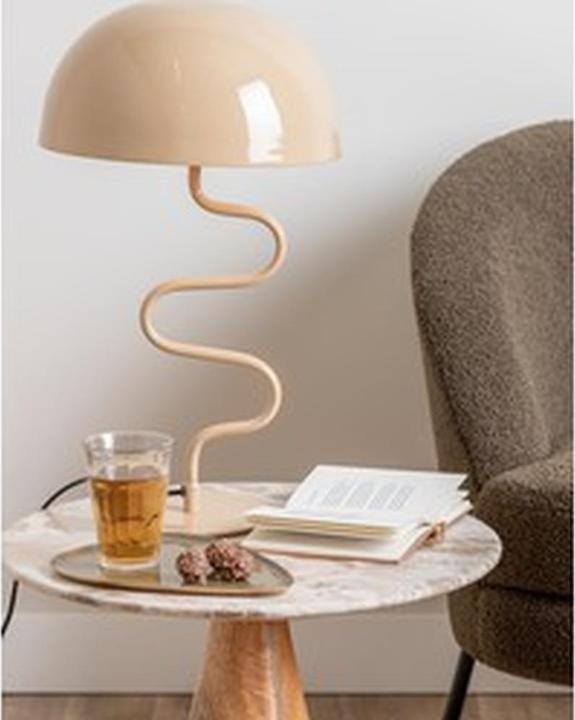 Produktbild Leitmotiv Tafellamp Twist - Metaal - Lichtbruin - 31x54x31 cm (BxHxD) - Soft Brown - E27/15W (E27)