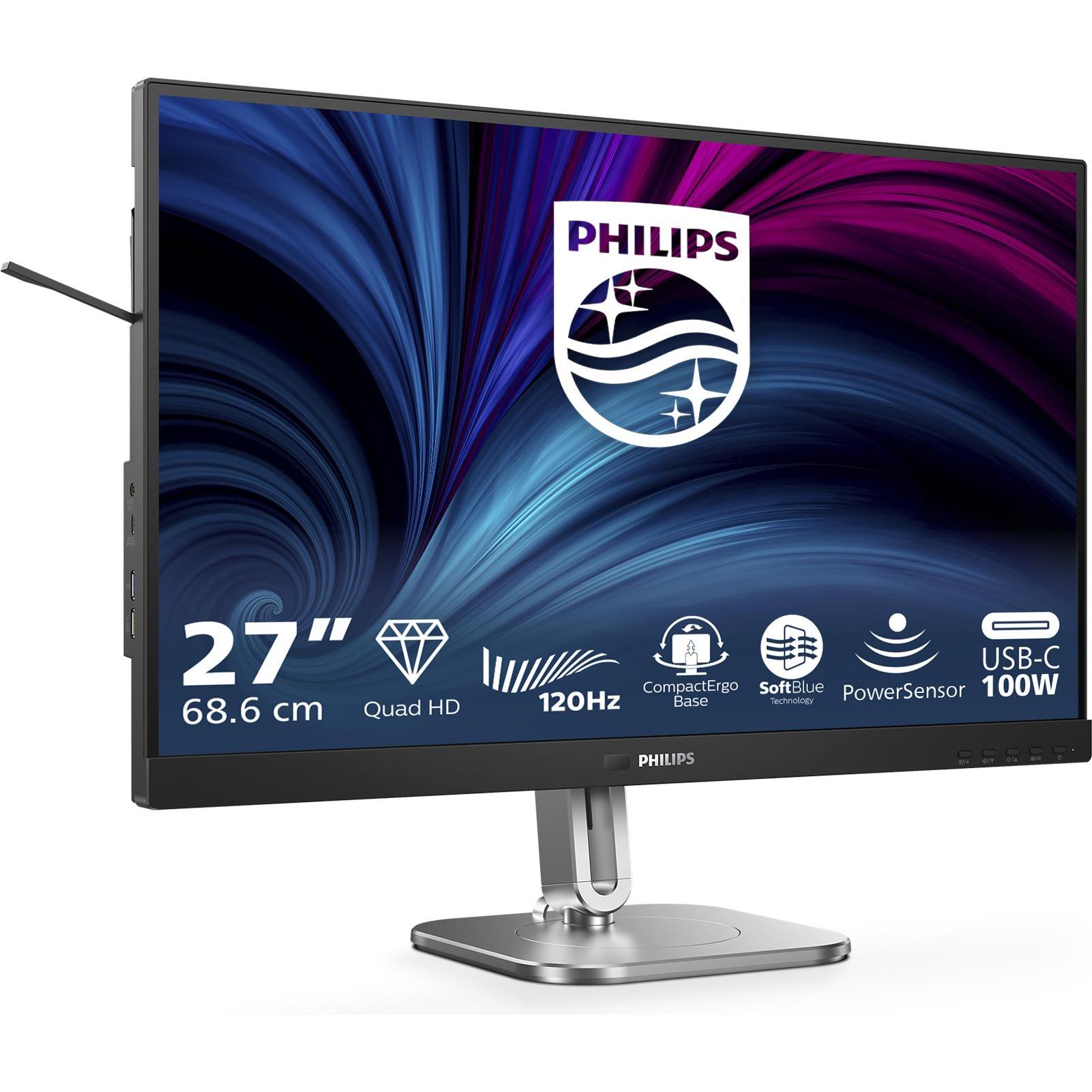 Philips 27B2U4601 (2560 x 1440 Pixel, 27"), Monitor, Grau