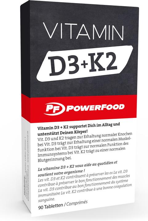 Powerfood Vitamin D3 + K2 (90 pz., Pillole)