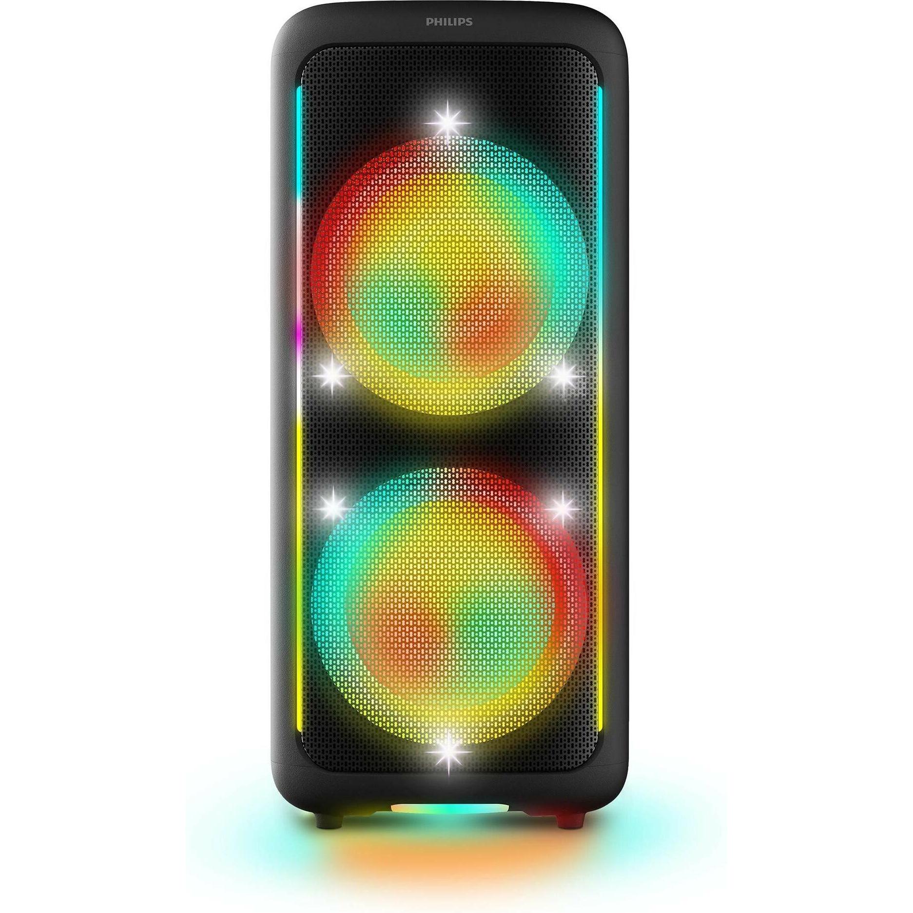 Philips Bluetooth Speaker TAX5000E/10 Schwarz (14 h, Akkubetrieb, Netzbetrieb), Bluetooth Lautsprech