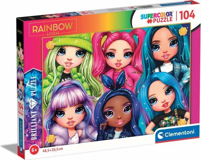 Actual product image Clementoni 20343 - Rainbow High (104 pieces)