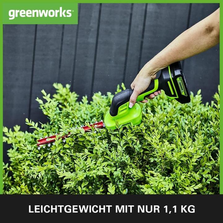 Actual product image Greenworks G24SHTK2 Hedge trimmers (Rechargeable battery operated)
