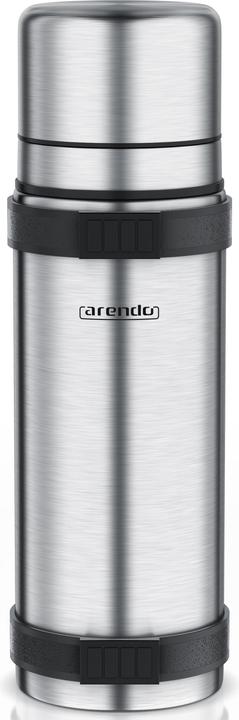 Produktbild Arendo Thermosflasche Isolierflasche auslaufsicher, Edelstahl Trinkflasche für Unterwegs, BPA-frei, 1 Liter (1 l)