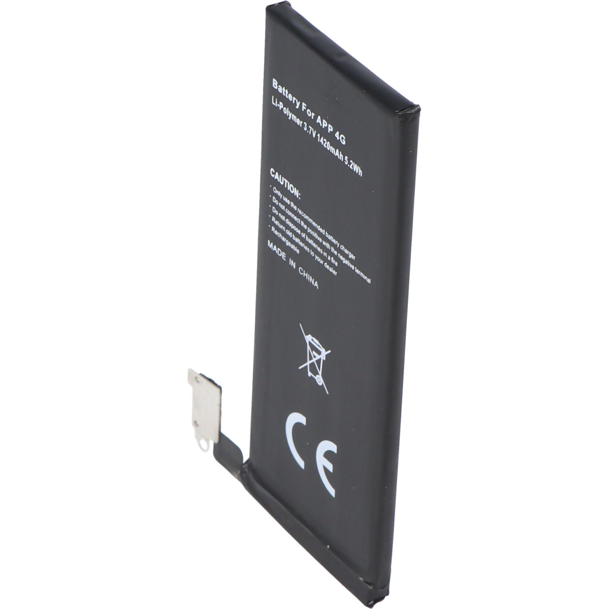 AccuCell Akku iPhone 4, 616-0520, 616-0521, Smartphone Akku