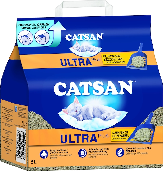Image du produit Catsan Ultra Plus (Agglomérant, 5.16 kg)