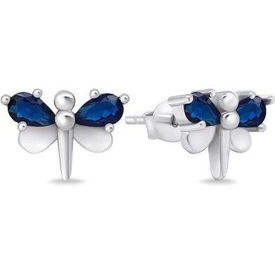 Brilio, Ohrringe, Silver - Beautiful silver earrings Dragonflies EA716W