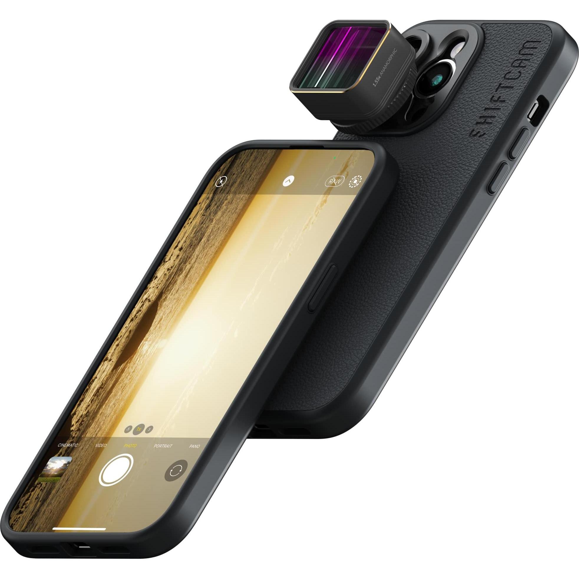 Thumbnail - ShiftCam Smartphone-Objektiv LensUltra 1.55x Anamorphic, Weiteres Smartphone Zubehör, Schwarz