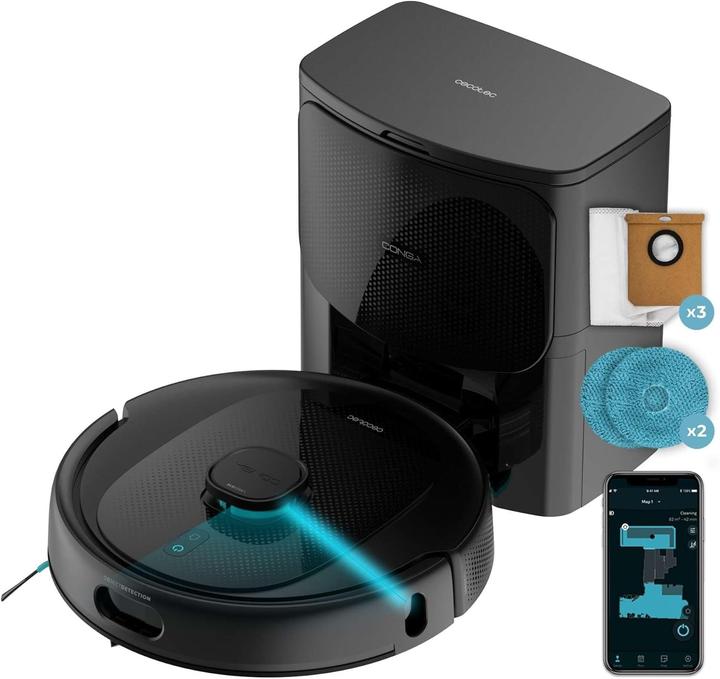 Actual product image Cecotec Conga 9990 AI Spin Revolution Ultra Power Home (10000 Pa, Wiping pads (rotating))