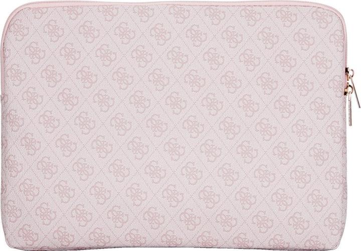 Actual product image Guess Bag Sleeve 14" 4G Zipper Pocket Triangle Logo pink (14")