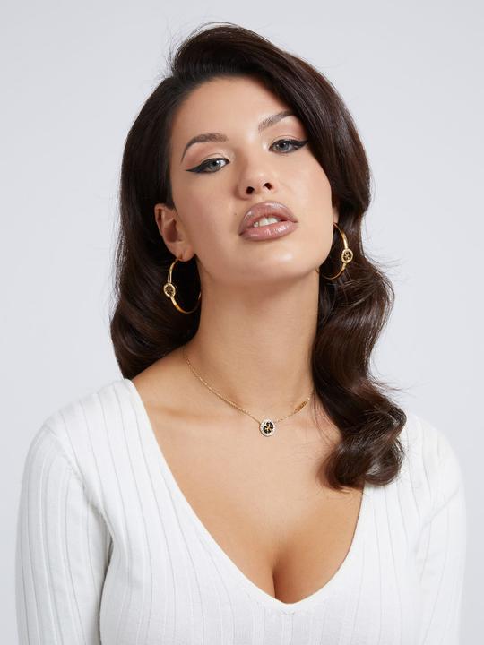 Immagine prodotto Guess Collana placcata oro con charm Life In 4G JUBN02146JWYGBKT/U (Acciaio inossidabile, 40,5 cm)