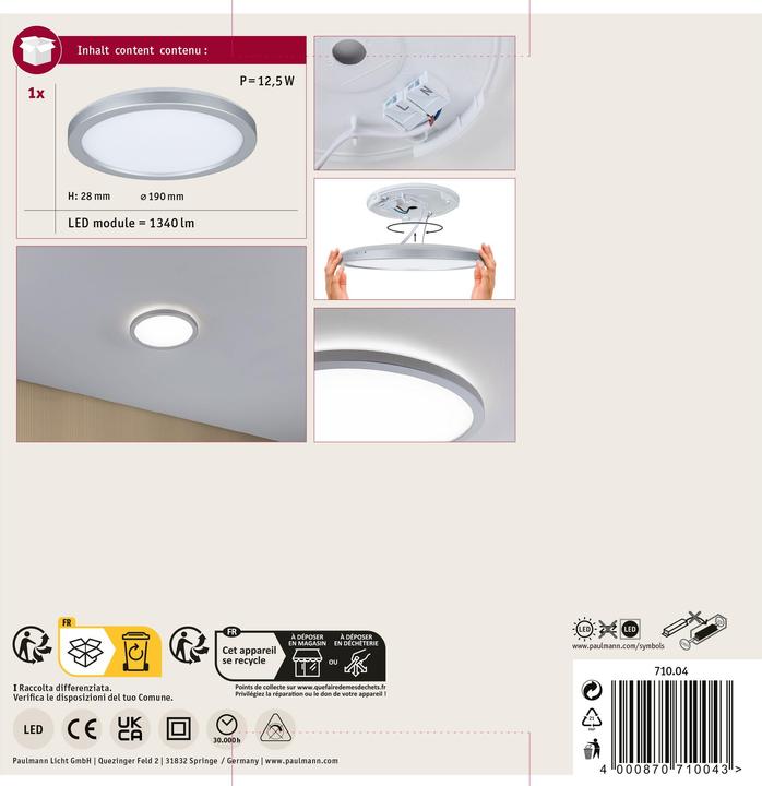 Produktbild Paulmann Atria Shine Backlight (850 lm)
