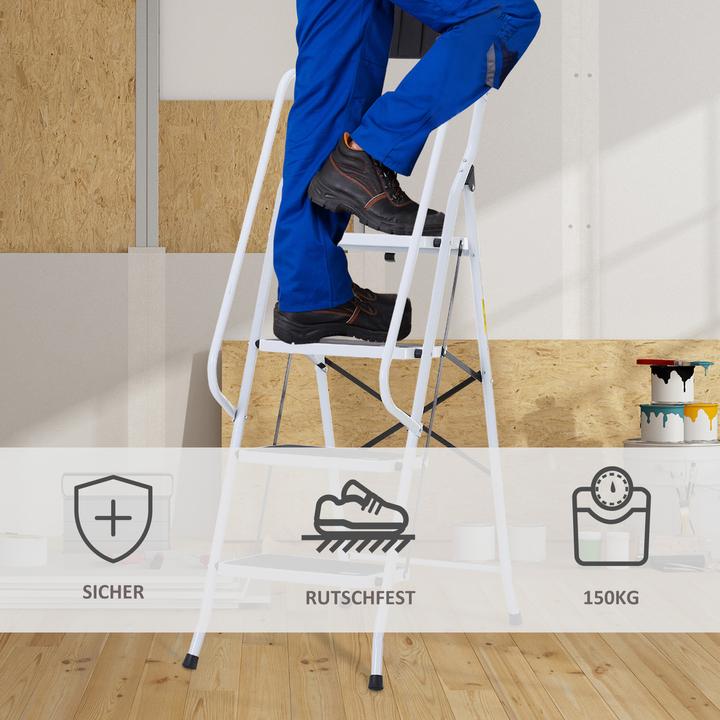 Image du produit Homcom Escabeau avec porte-outils (Escabeau, 50 cm)