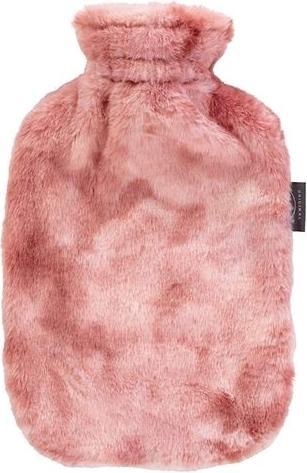 Fashy Hot water bottle with soft fleece coverApricot, 2 l (2 l)