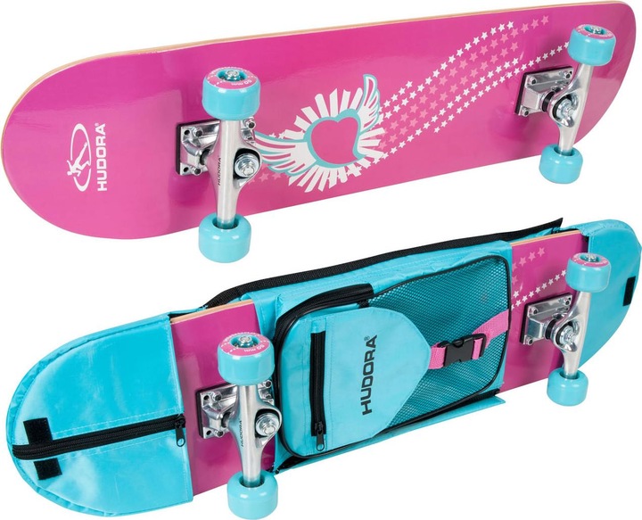 Hudora Skateboard Skate Wonders ABEC 3 mit Rucksack (31.02")