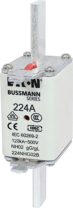 Produktbild Eaton 224NHG02B NH-Sicherung mit mechanischer Sicherungsanzeige Sicherungsgrösse = D02 224A 500V 3St (224 A)