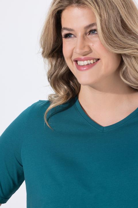 Actual product image Ulla Popken 2 Pack of Eco Cotton Basic Tees (56)